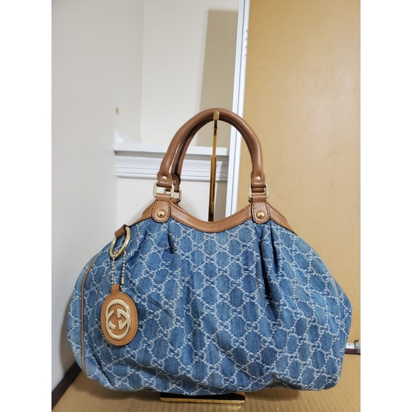 Gucci | Bags | Gucciblue Denim Gg Denim 
